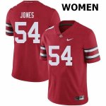 Women's Ohio State Buckeyes #54 Matthew Jones Red Nike NCAA College Football Jersey Real XCW3244AT